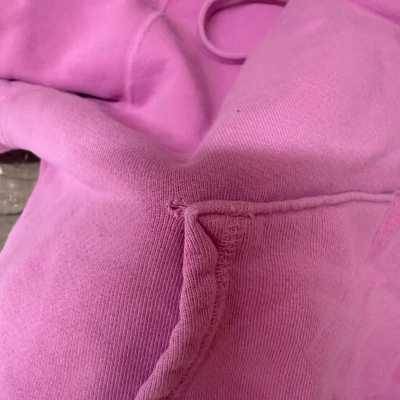 FREE CITY Pink COTTON HOODIE size 1 - small - Picture 8 of 9